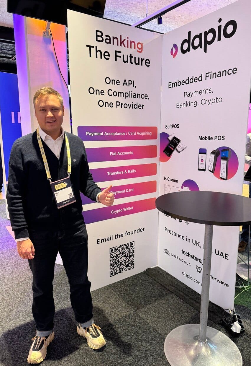 Kosta Du, Dapio's Founder,  performs at Stockholm Fintech Week